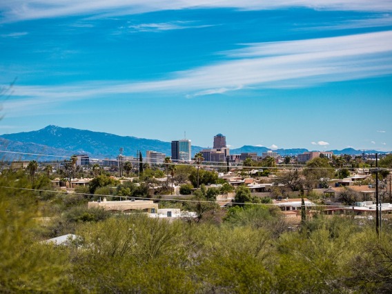 Cityscape of Tucson.