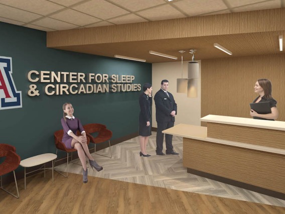 Rendering of Center for Sleep And Circadian Sciences lobby