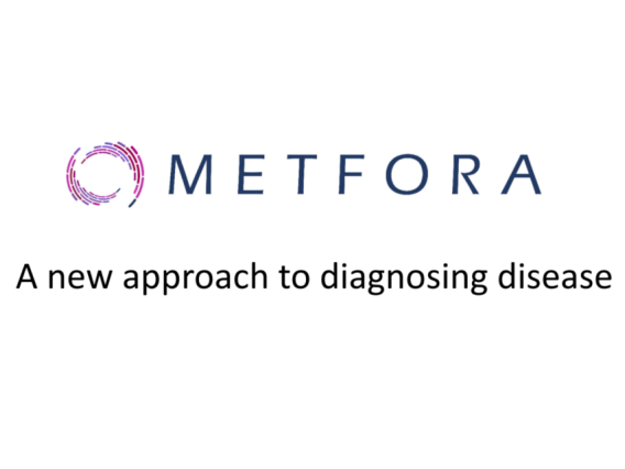 Graphic with text. Metfora - A new approach to diagnosing disease.