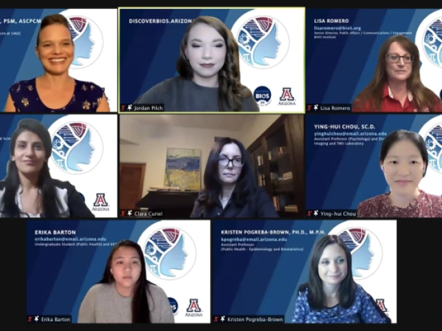 Zoom screenshot of virtual Women in STEM event