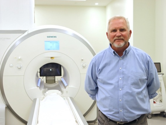 Ted Trouard and MRI machine