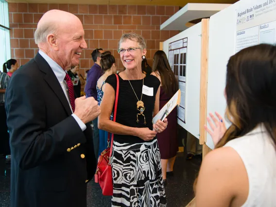 BIO5 supporters at a poster session