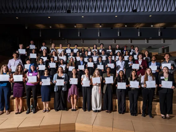 KEYS 2024 interns pose with their certificates