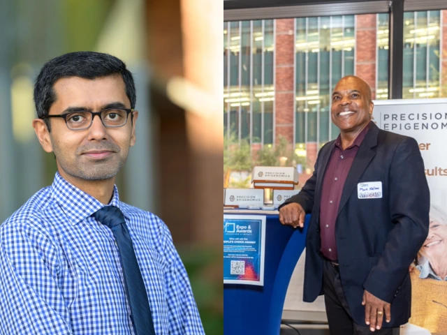 two headshot pictures in one header image