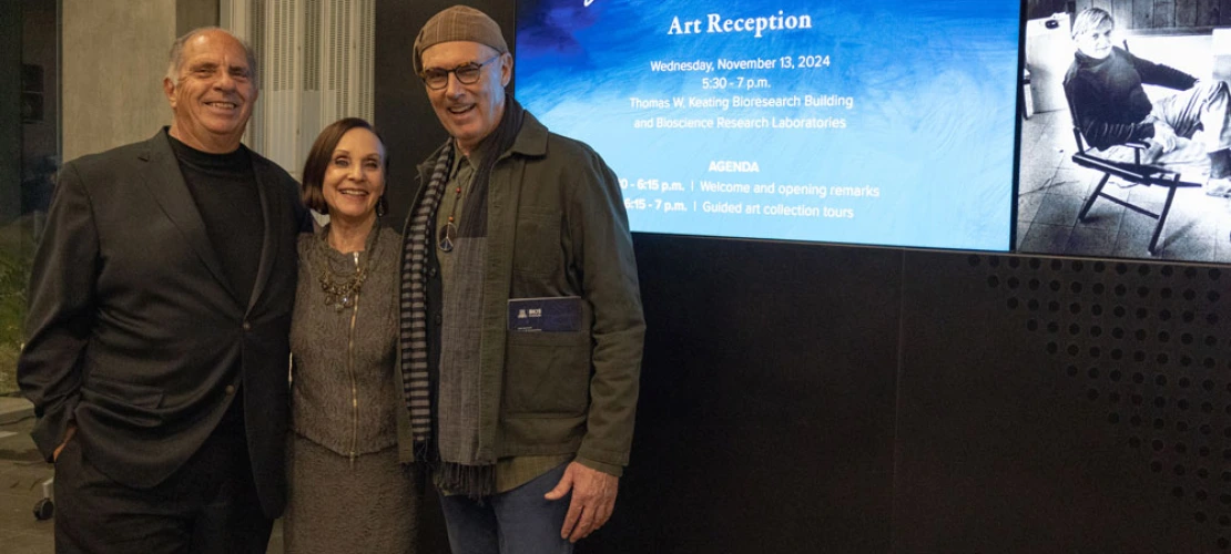 Jory Hancock and Melissa Lowe celebrated the donation of Lowe's late father the University of Arizona and the broader community.