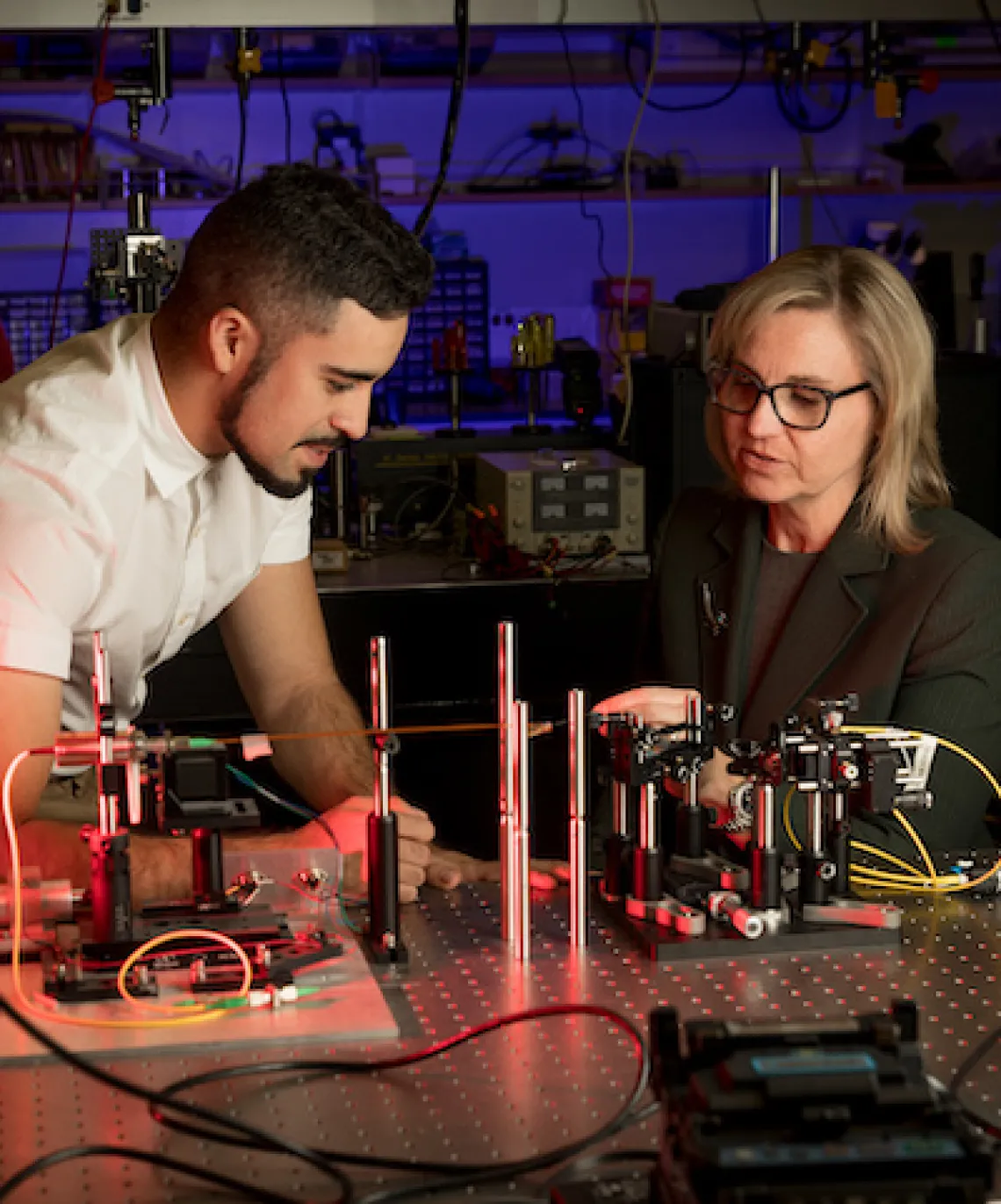 Ricky Cordova with mentor Dr. Jennifer Barton