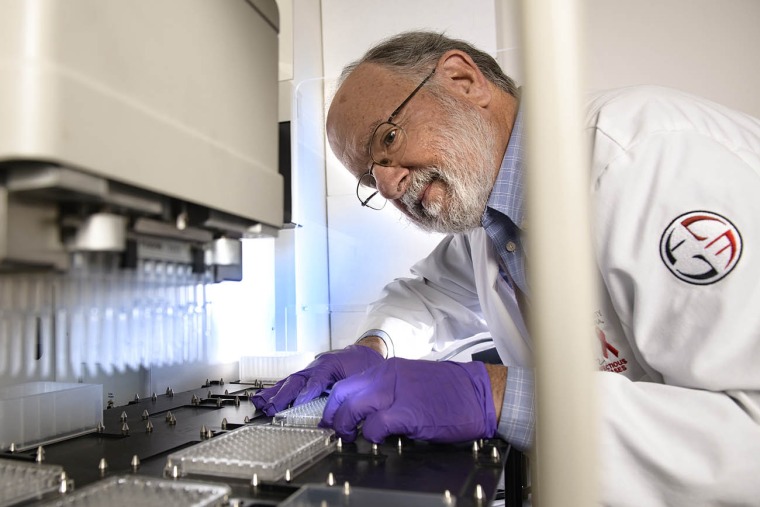 Dr. John Galgiani working inside a lab.