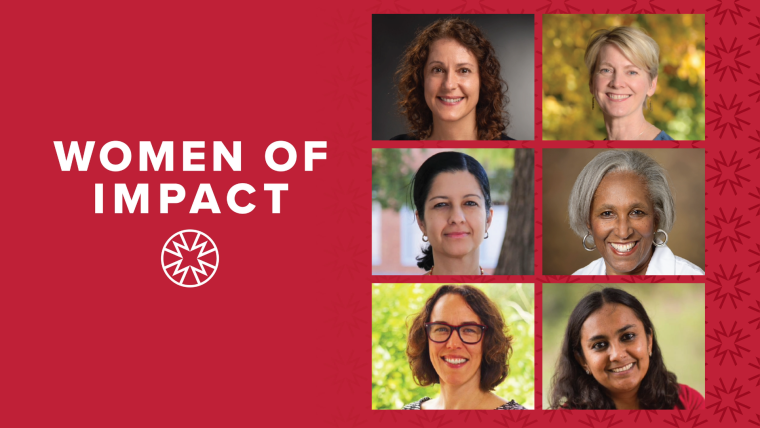 Six headshots of Women of Impact