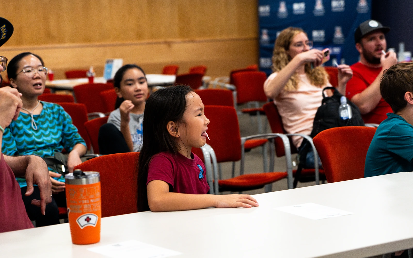 Child reacting to the Supertasters activity