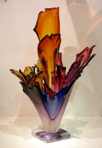 Amethyst Sculptured Glass by Barry Entner