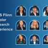Headshots of nine people with the words "BIO5 Flinn Scholar Research Experience"